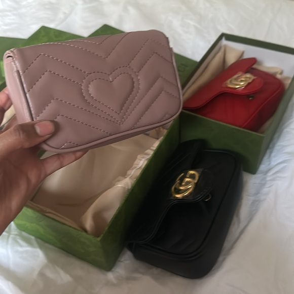 Designer inspired classy leather crossbody chrome hardware bag ❌❌ - Picture 9 of 16